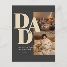 Custom Vatertag Foto Collage | VATER - Feiertagspostkarte