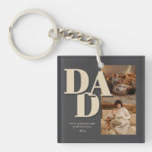 Custom Vatertag Foto Collage | VATER - Schlüsselanhänger (Vorderseite)