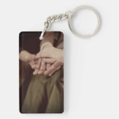 Custom Vatertag Foto Schlüsselanhänger (Rückseite)