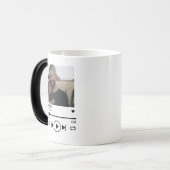 Custom Vatertag Foto Song Playlist Verwandlungstasse (Vorderseite Links)