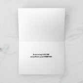 Custom Vatertag Loch in einem Golf Thema Karte (Innenseite)