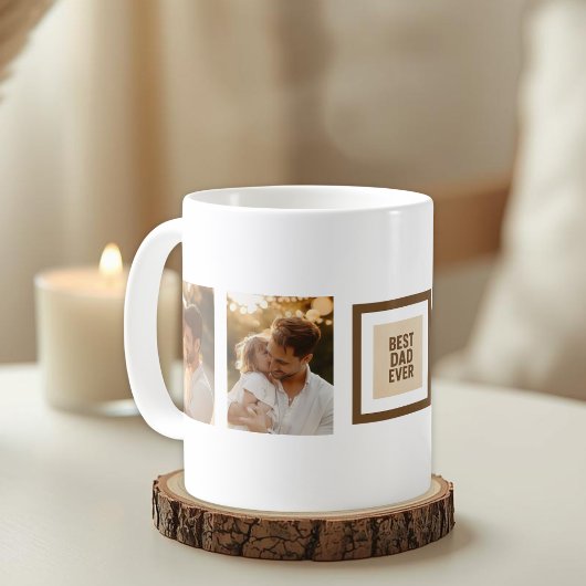 Custom Vatertag Tasse mit Fotos - "Bester Vater"