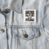 Custom Vathday Best Vater Par 8 FotoCollage Button (Beispiel)