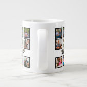 Custom Vathday Best Vater Par 8 FotoCollage Jumbo-Tasse (Rückseite)