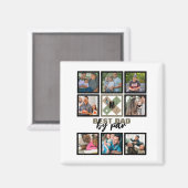 Custom Vathday Best Vater Par 8 FotoCollage Magnet (Vorderseite/Rückseite)