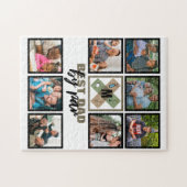 Custom Vathday Best Vater Par 8 FotoCollage Puzzle (Horizontal)