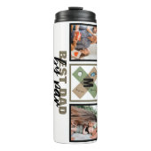 Custom Vathday Best Vater Par 8 FotoCollage Thermosbecher (Vorderseite)