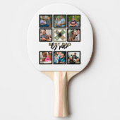Custom Vathday Best Vater Par 8 FotoCollage Tischtennis Schläger (Vorderseite)