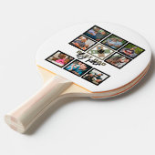Custom Vathday Best Vater Par 8 FotoCollage Tischtennis Schläger (Vorderseite)