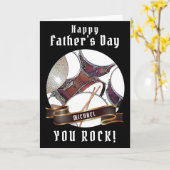 Custom Vathers Day Drummer Musician Card Drumming Karte (Gelbe Blume)