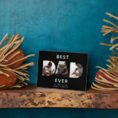 Custom Vathers Day Foto Collage Bester Vater Skrip Fotoplatte (Seite)