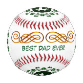 Custom Vathers Day Weihnachtskranz-Rentierer Baseball (Vorderseite)