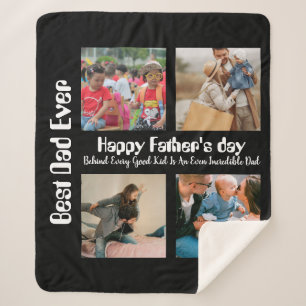 Custom Vathers Tag 4 Foto Collage Bester Vater je Sherpadecke