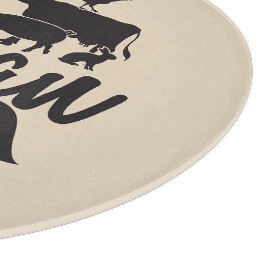 Custom Vegan and Proud, Küche Schneidebrett (Ecke)