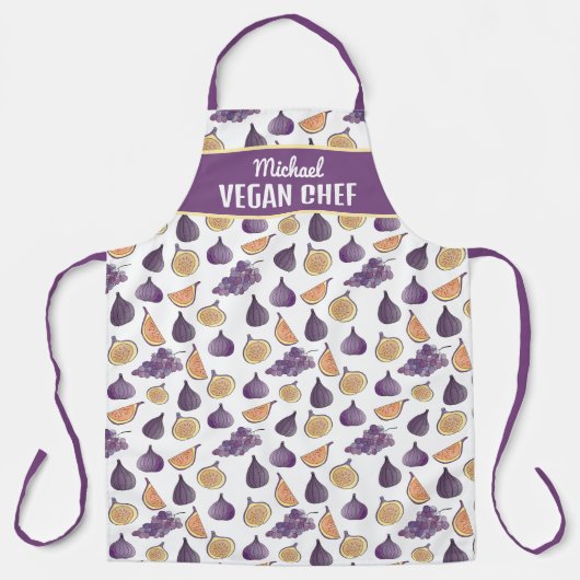 Custom Vegan Kitchen, Figes und Trauben Schürze (Vorderseite)