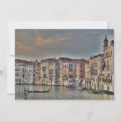 Custom Venice Grand Canal Wedding Einladung (Rückseite)