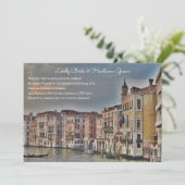 Custom Venice Grand Canal Wedding Einladung (Stehend Vorderseite)