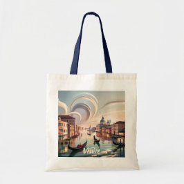 Custom Venice Italy Gondola Canal Watercolor Retro Tragetasche