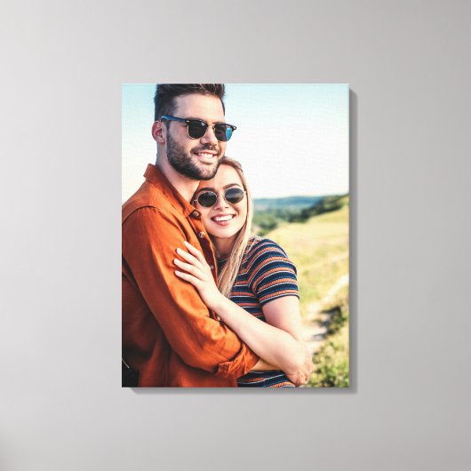 Custom Verlobung Wedding Foto Leinwanddruck (Vorderseite)