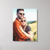 Custom Verlobung Wedding Foto Leinwanddruck (Vorderseite)