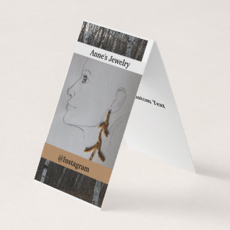 Custom Vertical Tent Fold Folded Business Card Visitenkarten