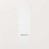 Custom Vertical Tent Fold Folded Business Card Visitenkarten (Innenseite Aufgefaltet)