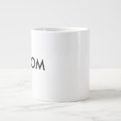 Custom Very Large Jumbo 20oz White Coffee Tasse (Vorderseite)