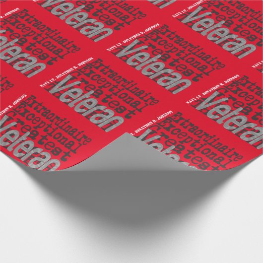 CUSTOM Veteran Extraordinär Geschenkpapier (Ecke)