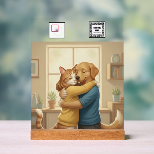 Custom Veterinarian Event Acrylic Pedestal Sign  Acrylschild (Neutral)