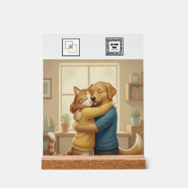 Custom Veterinarian Event Acrylic Pedestal Sign  Acrylschild