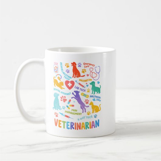 Custom Veterinarian Mug | Vet Doctor’s Day Kaffeetasse (Links)