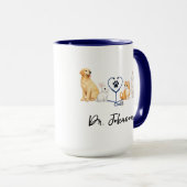 Custom Veterinarian | Personalized Doctor’s Day Tasse (VorderseiteRechts)