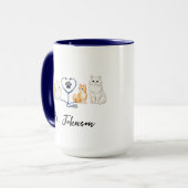 Custom Veterinarian | Personalized  Doctor’s Day Tasse (Vorderseite Links)