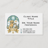 Custom Veterinary & Appointment Reminder  Visitenkarte (Vorderseite)