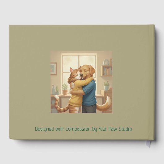 Custom Veterinary Retirement & Event Guest Book Gästebuch (Rückseite)
