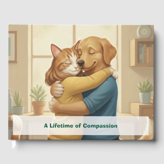 Custom Veterinary Retirement & Event Guest Book Gästebuch (Vorderseite)