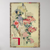 CUSTOM Vibrant Chrysanthemum & Bird of Paradise  Poster (Vorne)