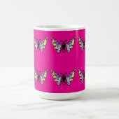 Custom Vibrant Modern Folk Butterfly Art Kaffeetasse (Mittel)