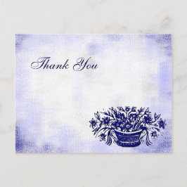 Custom Vielen Dank Blumenkarten Leinwand Postkarte