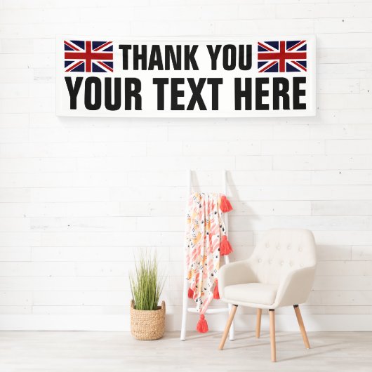 Custom Vielen Dank, dass Sie Banner mit englischen (Insitu)