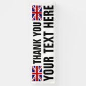 Custom Vielen Dank, dass Sie Banner mit englischen (Vertikal)