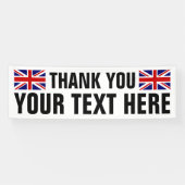 Custom Vielen Dank, dass Sie Banner mit englischen (Horizontal)