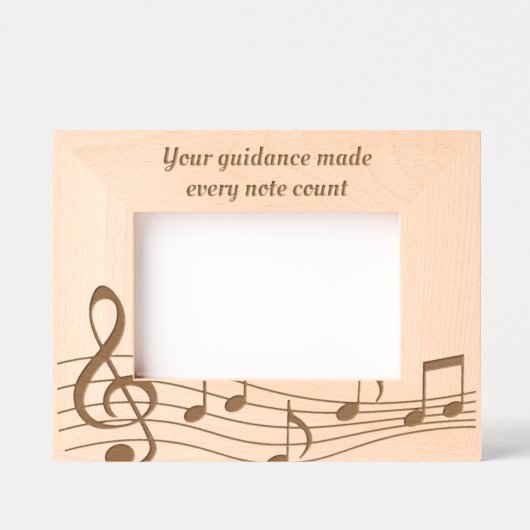 Custom Vielen Dank Etched Wooden Foto Geätzte Rahmen (Vorderseite)