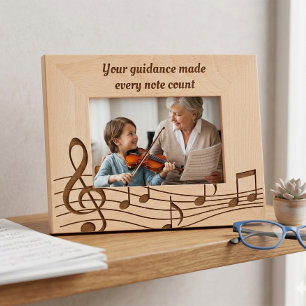 Custom Vielen Dank Etched Wooden Foto Geätzte Rahmen