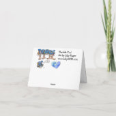 Custom Vielen Dank Feet Dankeskarte (Rückseite)