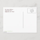 Custom Vielen Dank Haworthia Pflanze Postcard Postkarte (Rückseite)