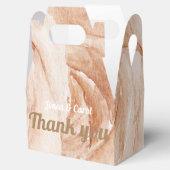 Custom Vielen Dank Hochzeit Aquarellfarben beige R Geschenkschachtel (Geöffnet)