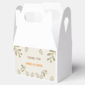 Custom Vielen Dank Hochzeitliches Grün elegant Geschenkschachtel (Geöffnet)