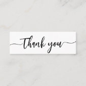 Custom Vielen Dank Minimalistisch Modernes, elegan Mini Visitenkarte (Vorderseite)