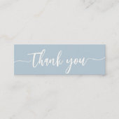 Custom Vielen Dank Minimalistisch Modernes, elegan Mini Visitenkarte (Vorderseite)